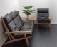 GE375 Sofa set by Hans J Wegner