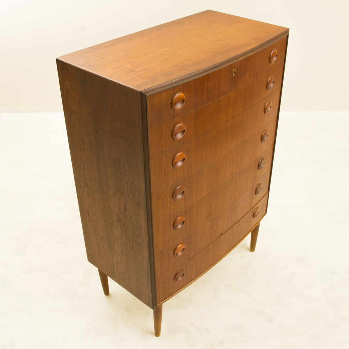 7�ʥ������ȡʸ��դ��˥ǥ�ޡ��� �������� ��Danish Vintage Teak 7-Drawer Chest with Key���̲�������ơ����������ե졼���