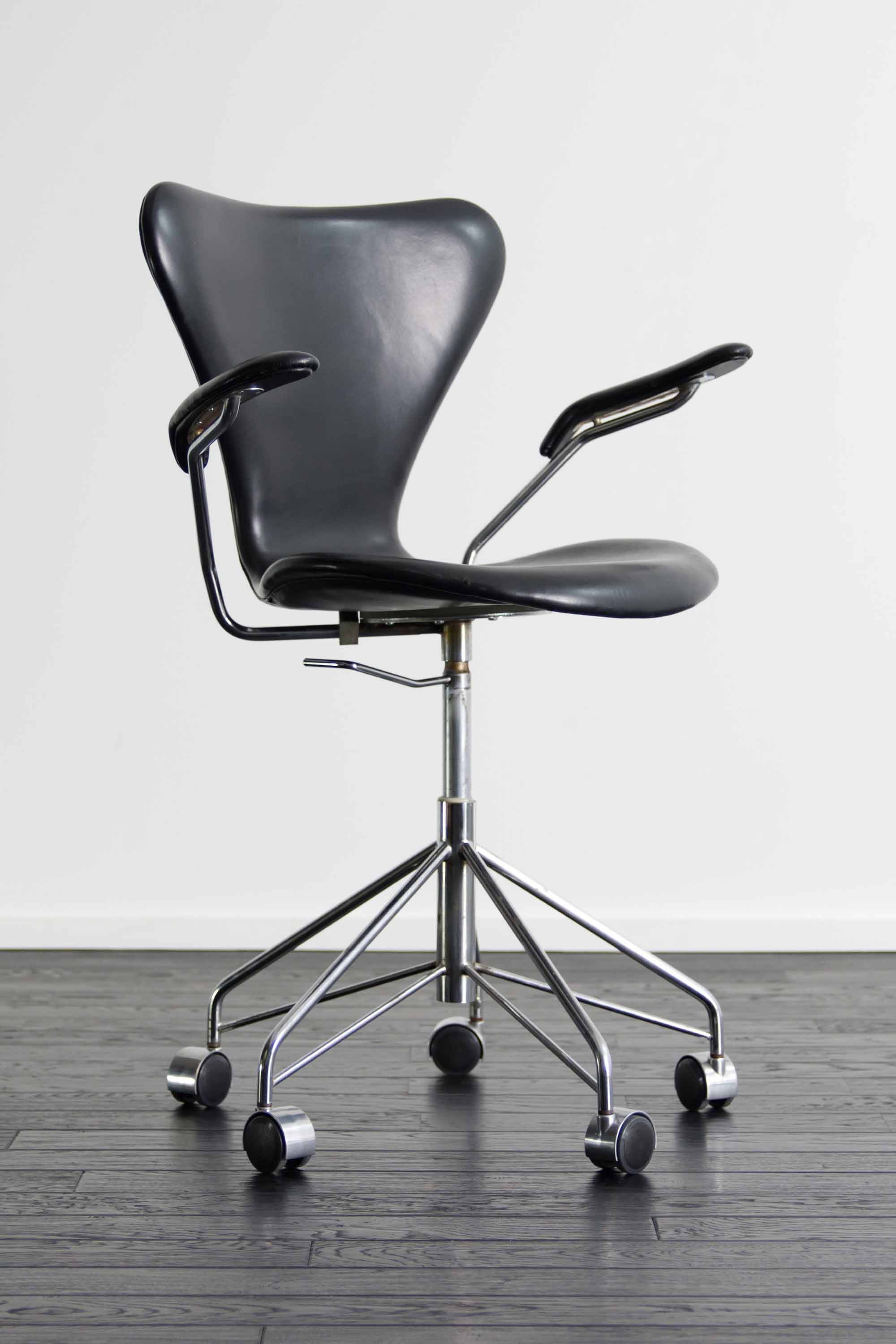 キャスター付きセブンチェア 北欧ヴィンテージ家具の通販