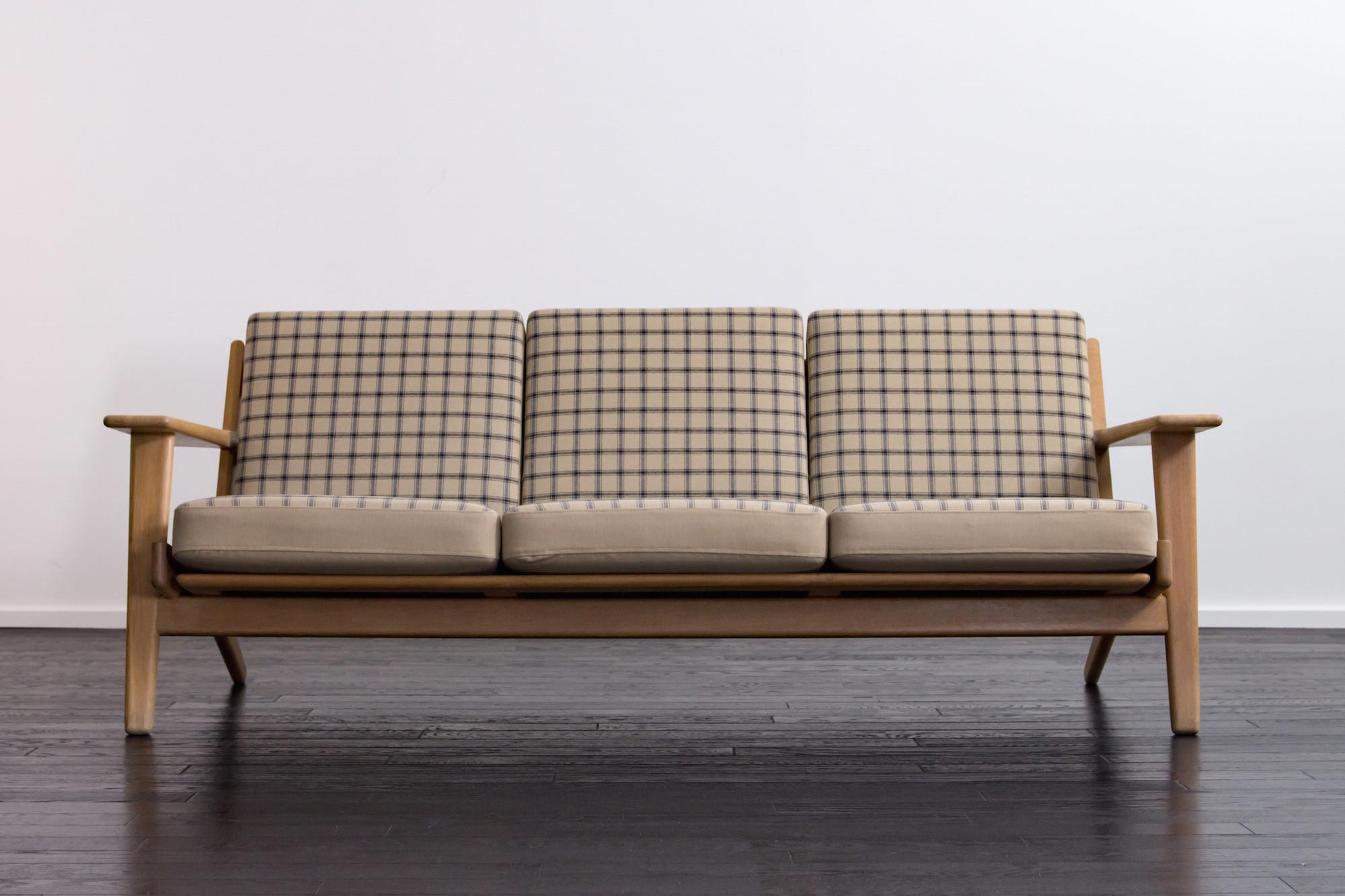 【SALE】チェック柄ソファ チェック柄のクッション付きソファー｜通販のベルメゾンネット