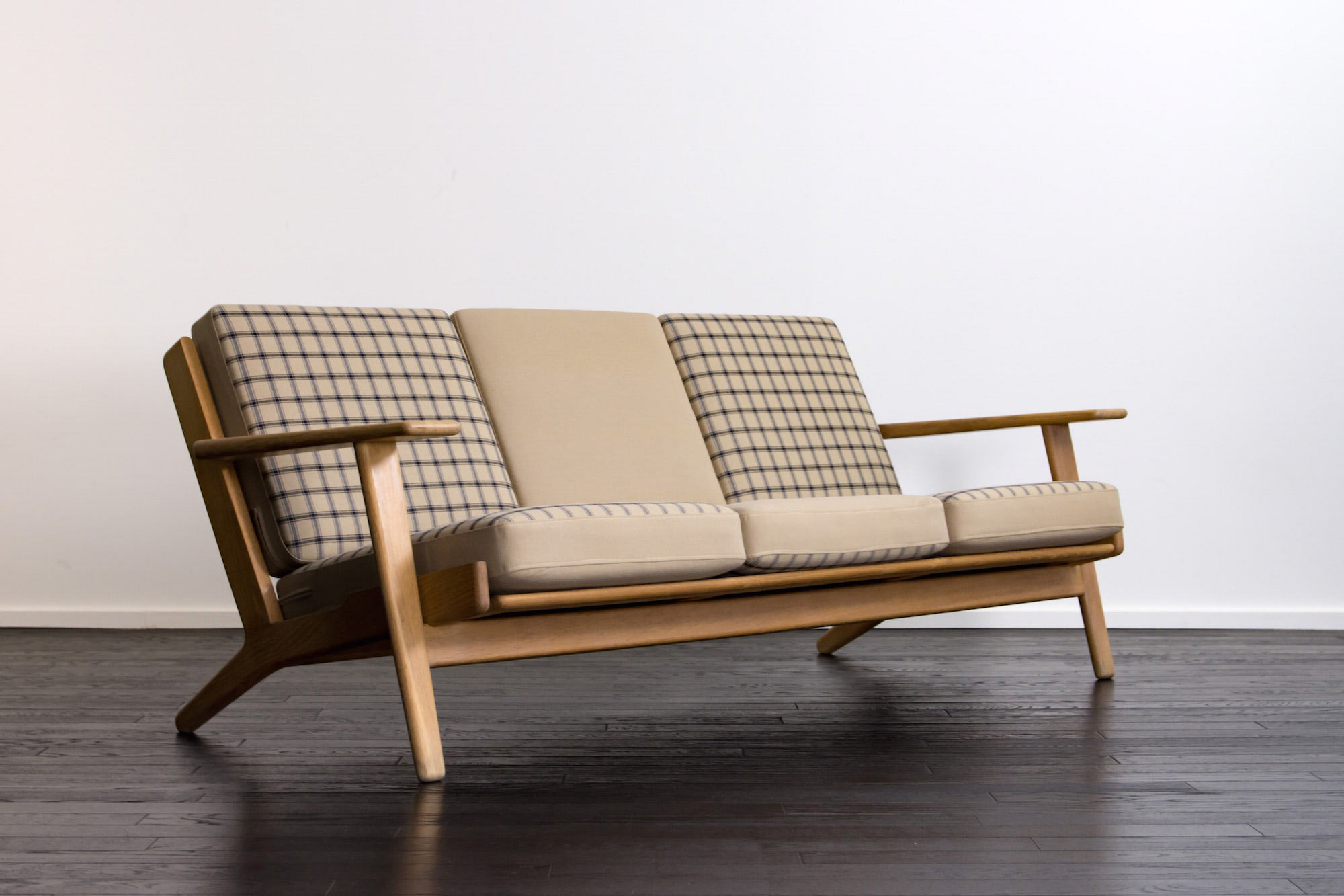 【SALE】チェック柄ソファ チェック柄のクッション付きソファー｜通販のベルメゾンネット
