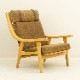 GE530 Easy Chair + Ottoman by Hans J Wegner