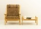GE530 Easy Chair + Ottoman by Hans J Wegner