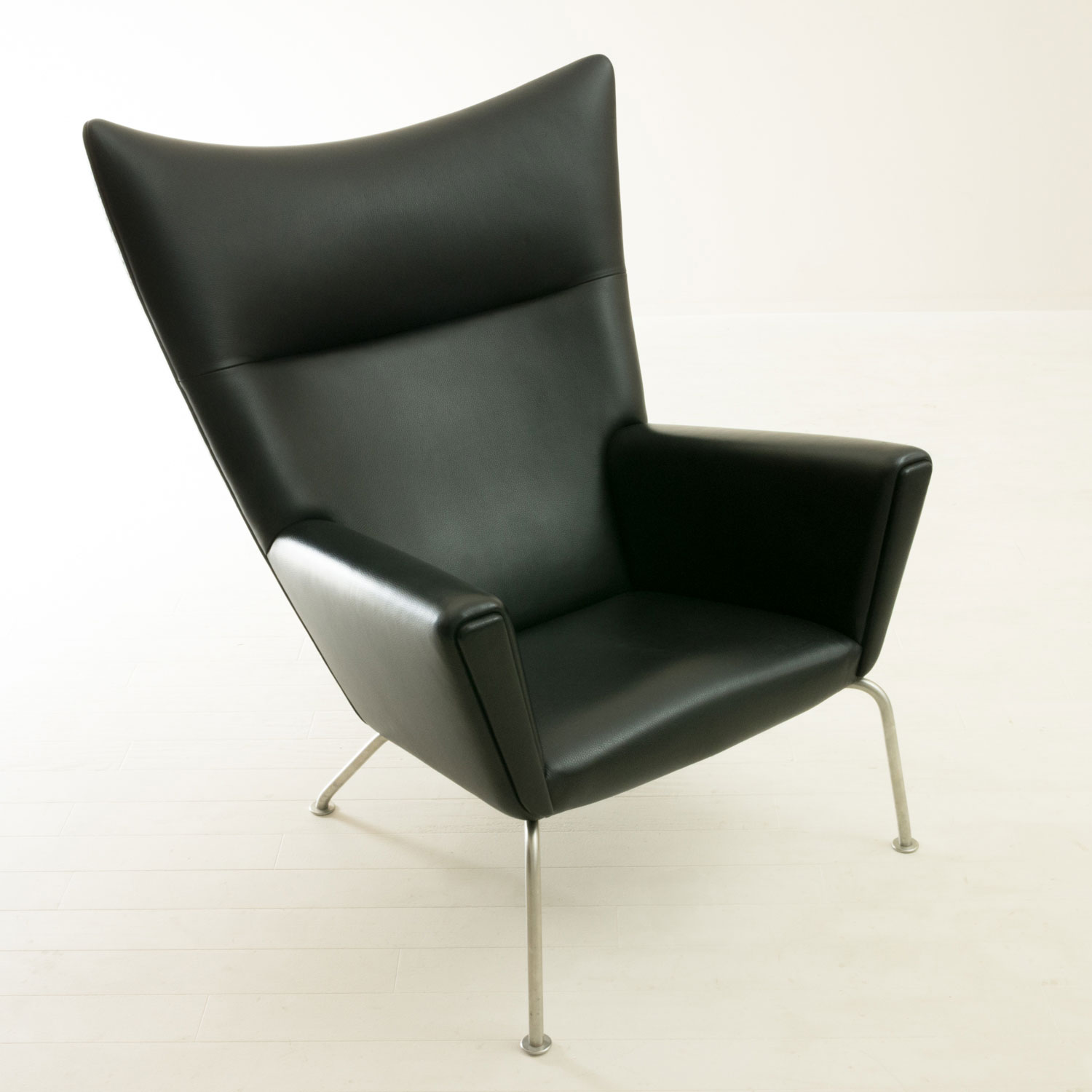 CH445 Easy Chair CH446 Ottoman Set Hans J Wegner レザー 北欧家具