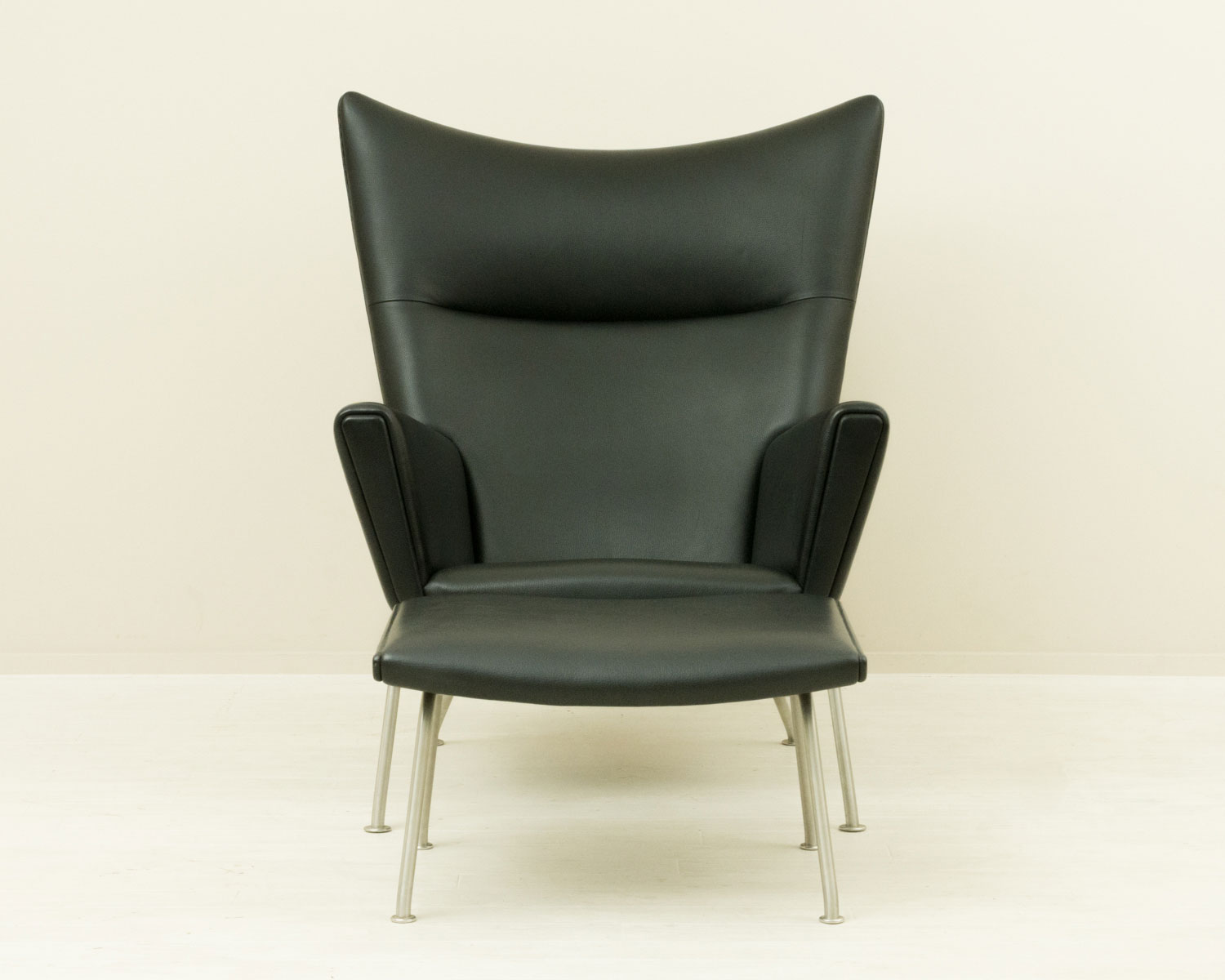 CH445 Easy Chair CH446 Ottoman Set Hans J Wegner レザー 北欧家具 