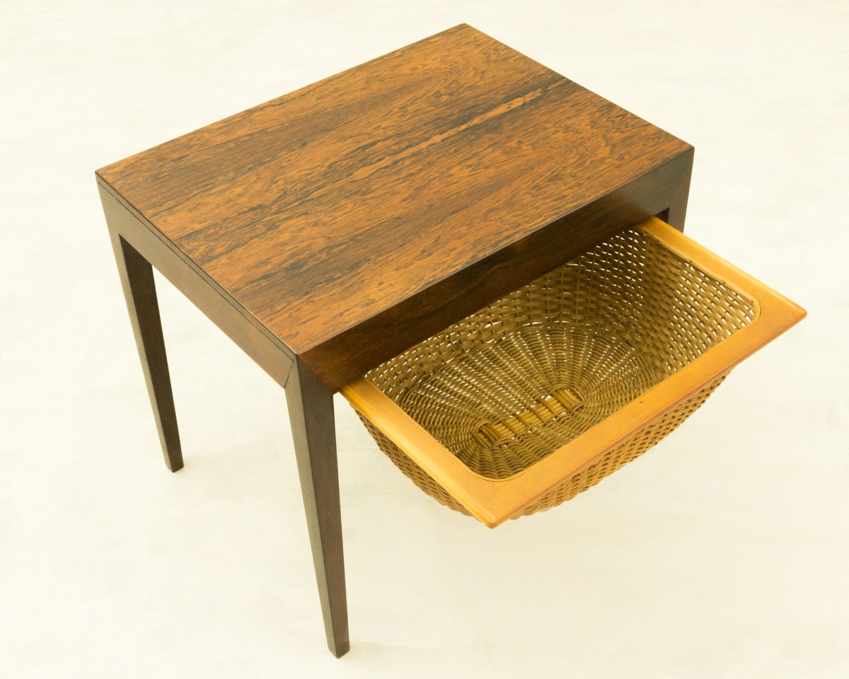 希少品シャペングラス1客　1900年制作　ハンス　クリスチアンセン作品 セブリンハンセン モデル40 ソーイングテーブル ローズウッド