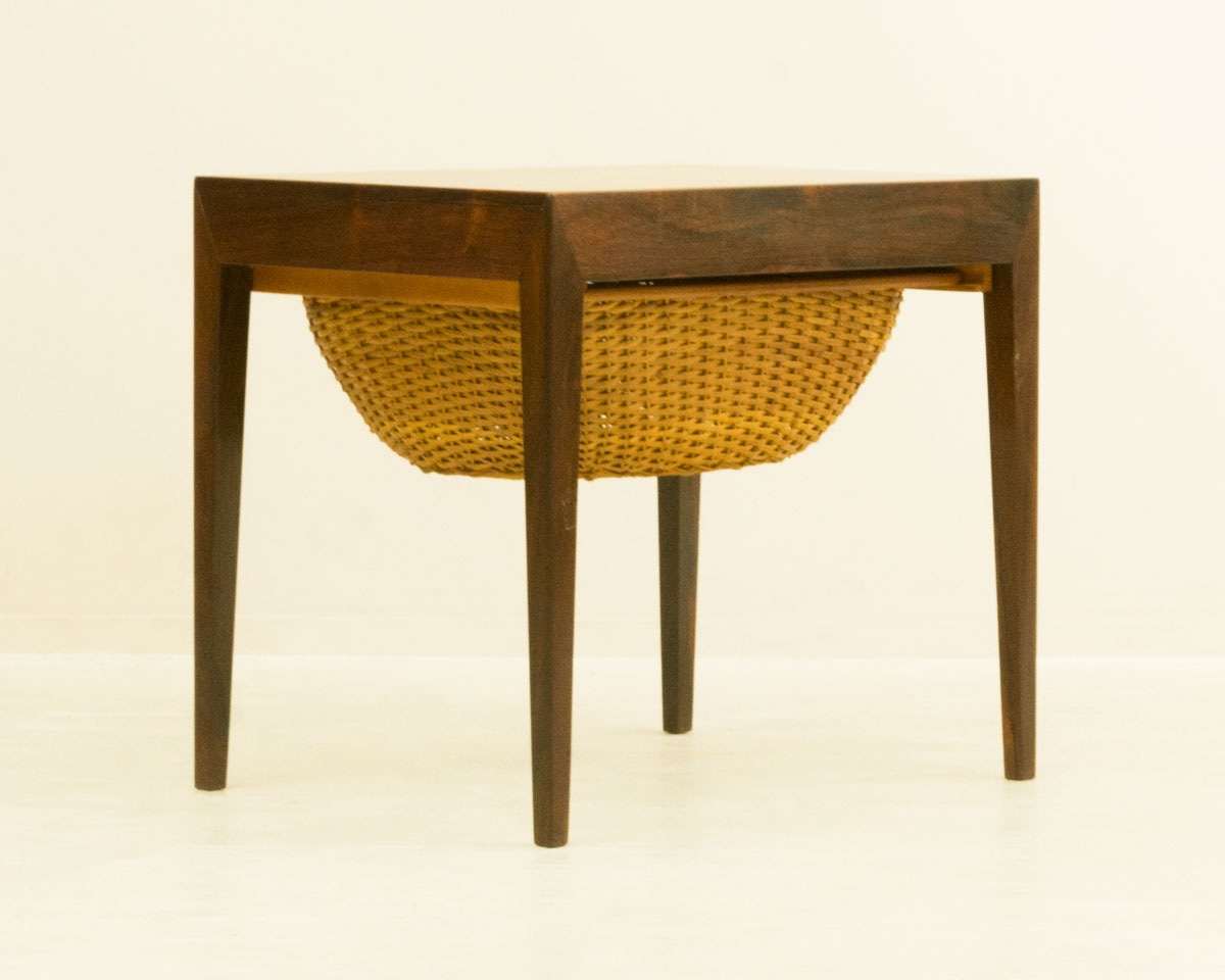 Severin Hansen Jr.�ʥ�����󡦥ϥ󥻥� Jr.�˥ǥ����� �������󥰥ơ��֥��Rosewood Sewing Table by Severin Hansen Jr. for Haslev M���belsnedkeri���̲�������ơ������饿��Х����å��դ���