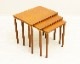 E.W. Bach �ǥ����� �ͥ��ȥơ��֥��Teak Nesting Tables by E.W. Bach for M?belfabrikken Toften��1960ǯ�塿�̲�������ơ�����3�����åȡ�