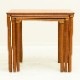 E.W. Bach �ǥ����� �ͥ��ȥơ��֥��Teak Nesting Tables by E.W. Bach for M?belfabrikken Toften��1960ǯ�塿�̲�������ơ�����3�����åȡ�