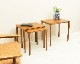 E.W. Bach �ǥ����� �ͥ��ȥơ��֥��Teak Nesting Tables by E.W. Bach for M?belfabrikken Toften��1960ǯ�塿�̲�������ơ�����3�����åȡ�