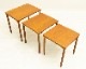 E.W. Bach �ǥ����� �ͥ��ȥơ��֥��Teak Nesting Tables by E.W. Bach for M?belfabrikken Toften��1960ǯ�塿�̲�������ơ�����3�����åȡ�