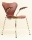 ͡䥳֥ ֥ʥࡦ쥶͡1976ǯˡSeven Chair by Arne Jacobsen with Arms & LeatherFritz Hansen & Danish Control