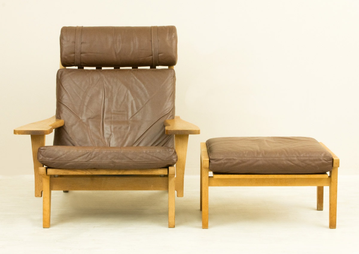 Hans J. Wegner�ʥϥ󥹡�J���������ʡ��� GE375 Easy Chair + Ottoman �̲�������ơ��������� | �����ޡ��������ࡦ��������������