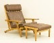Hans J. Wegner�ʥϥ󥹡�J���������ʡ��� GE375 Easy Chair + Ottoman �̲�������ơ��������� | �����ޡ��������ࡦ��������������