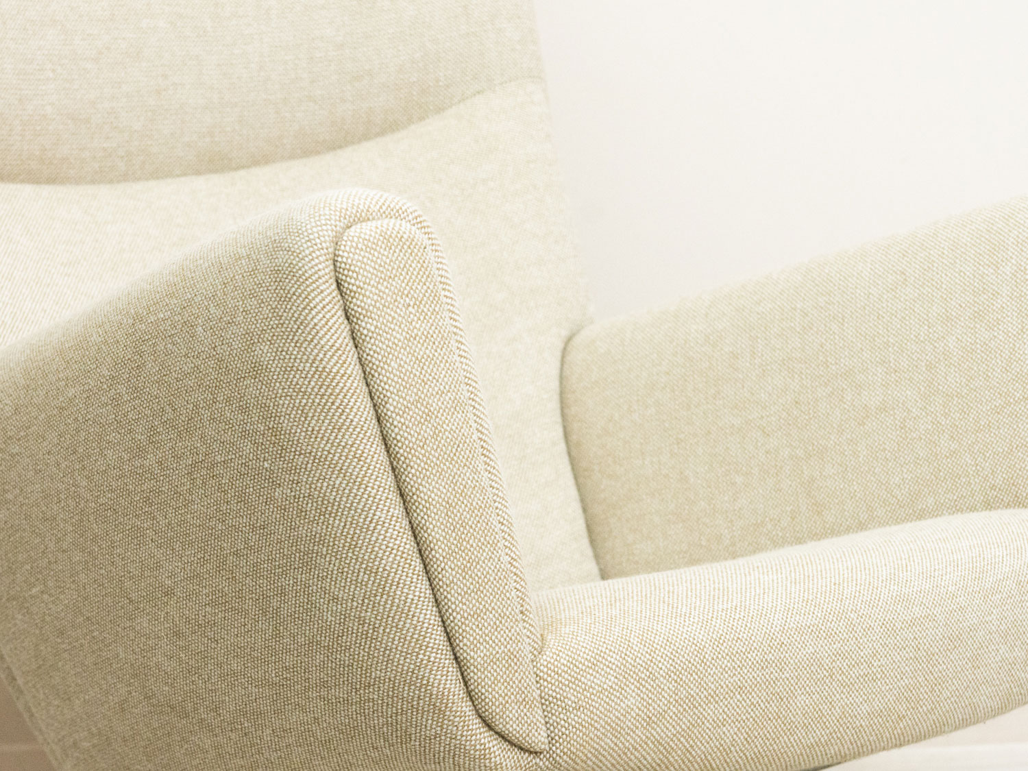 CH445 Wing Chair & CH446 Ottoman Set by Hans J Wegner