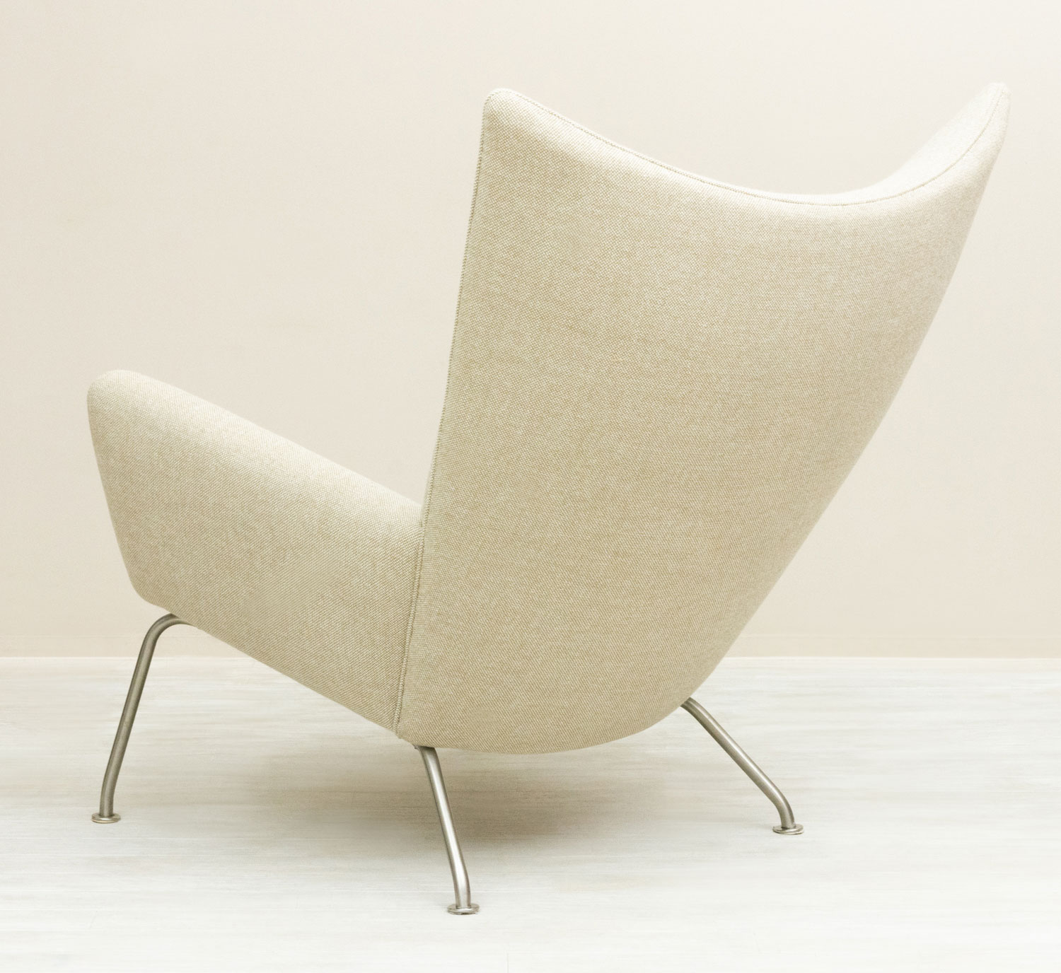 CH445 Wing Chair & CH446 Ottoman Set by Hans J Wegner