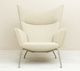 CH445 Wing Chair & CH446 Ottoman Set by Hans J Wegner