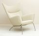 CH445 Wing Chair & CH446 Ottoman Set by Hans J Wegner