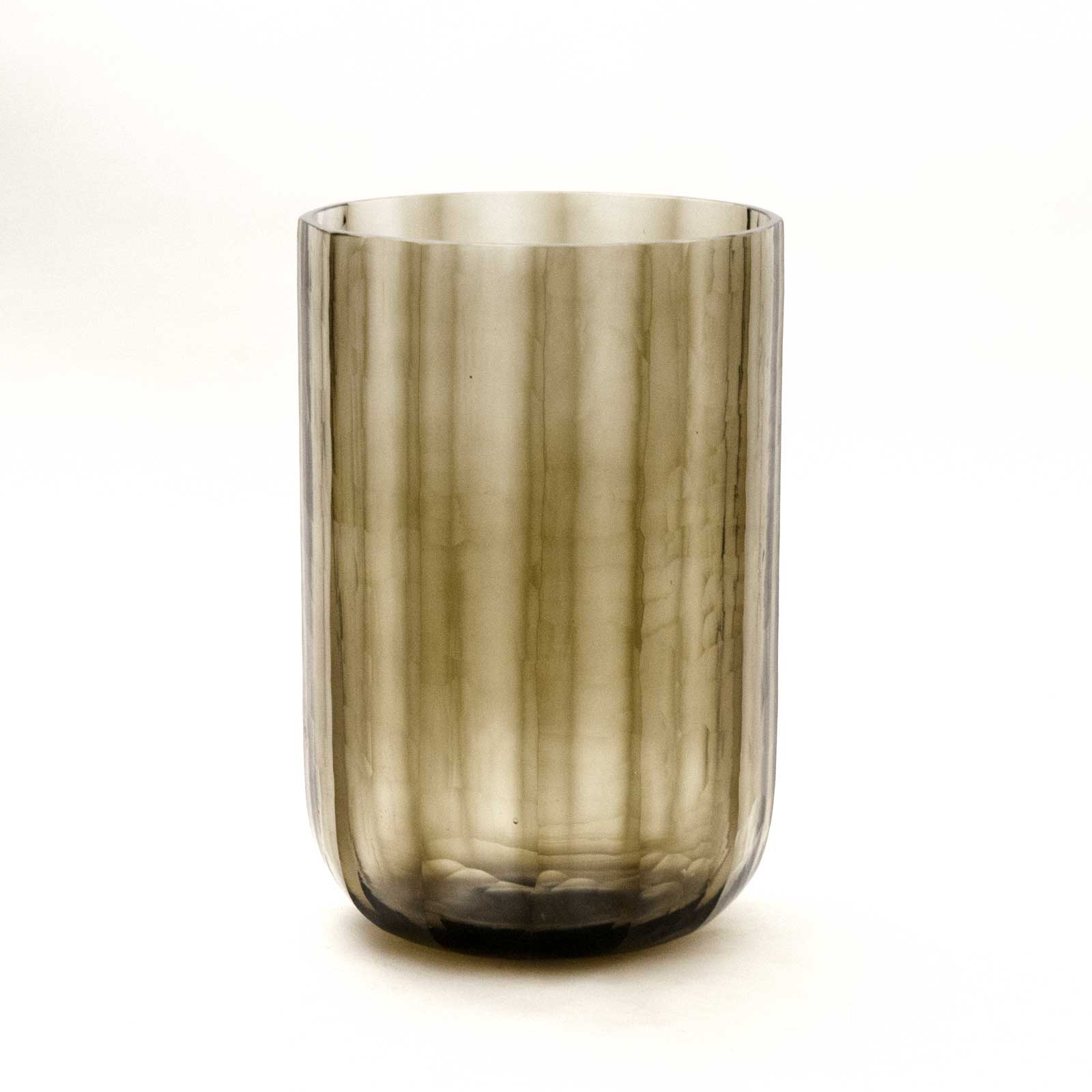 �ե��١����ʥ��⡼�����饹���̲�������ơ��� �᤭���饹 ��Hand-Blown Scandinavian Vintage Flower Vase – Smoke Glass