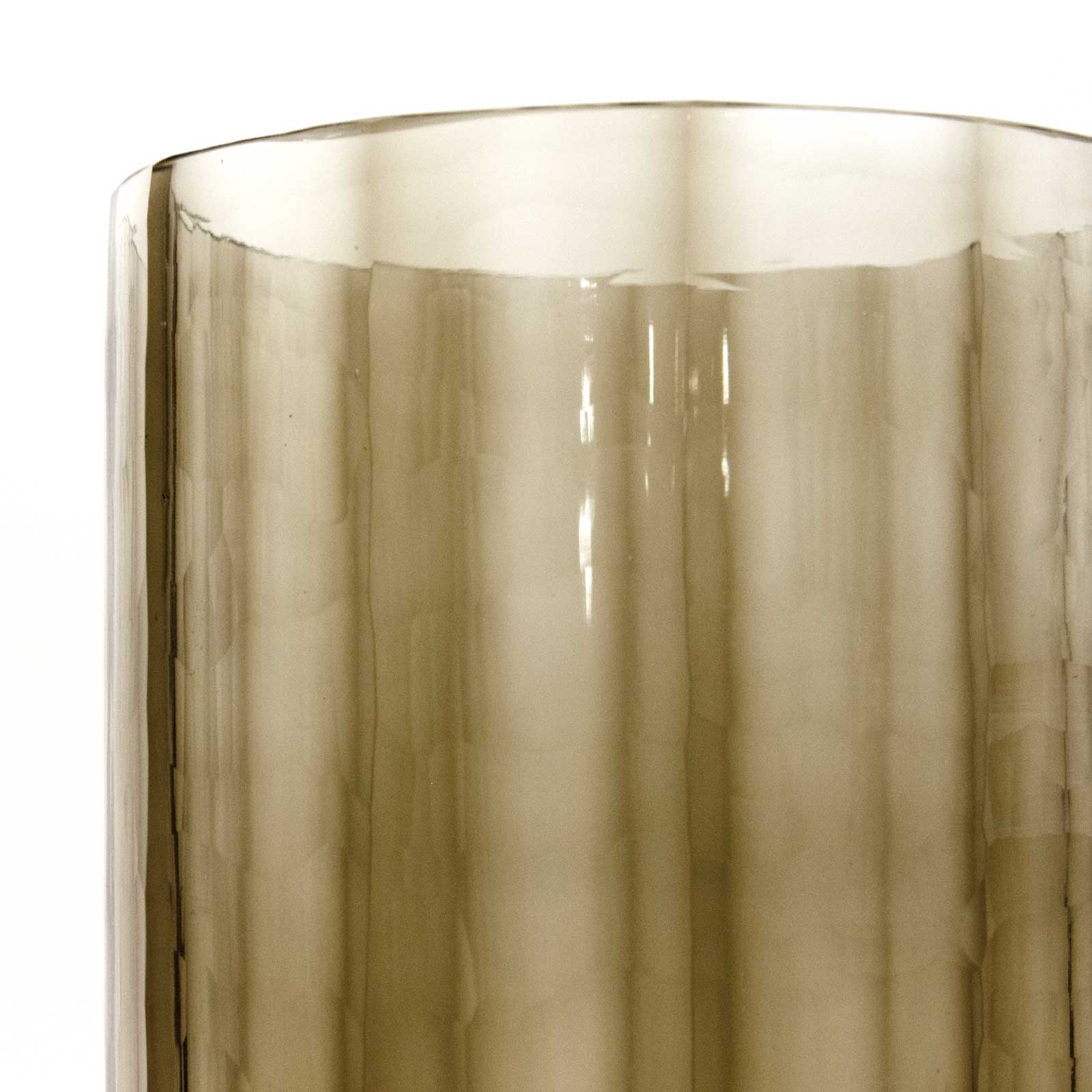 �ե��١����ʥ��⡼�����饹���̲�������ơ��� �᤭���饹 ��Hand-Blown Scandinavian Vintage Flower Vase – Smoke Glass