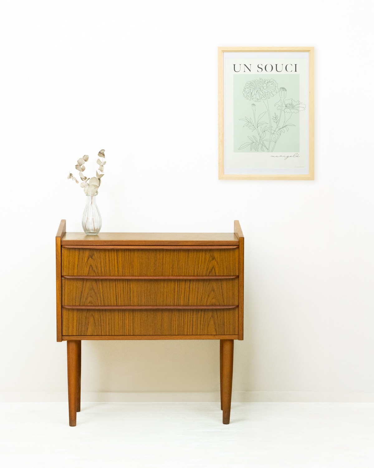 3�ʥ������� 1960ǯ�� �ǥ�ޡ����� �������� ��Danish Vintage Teak 3-Drawer Chest