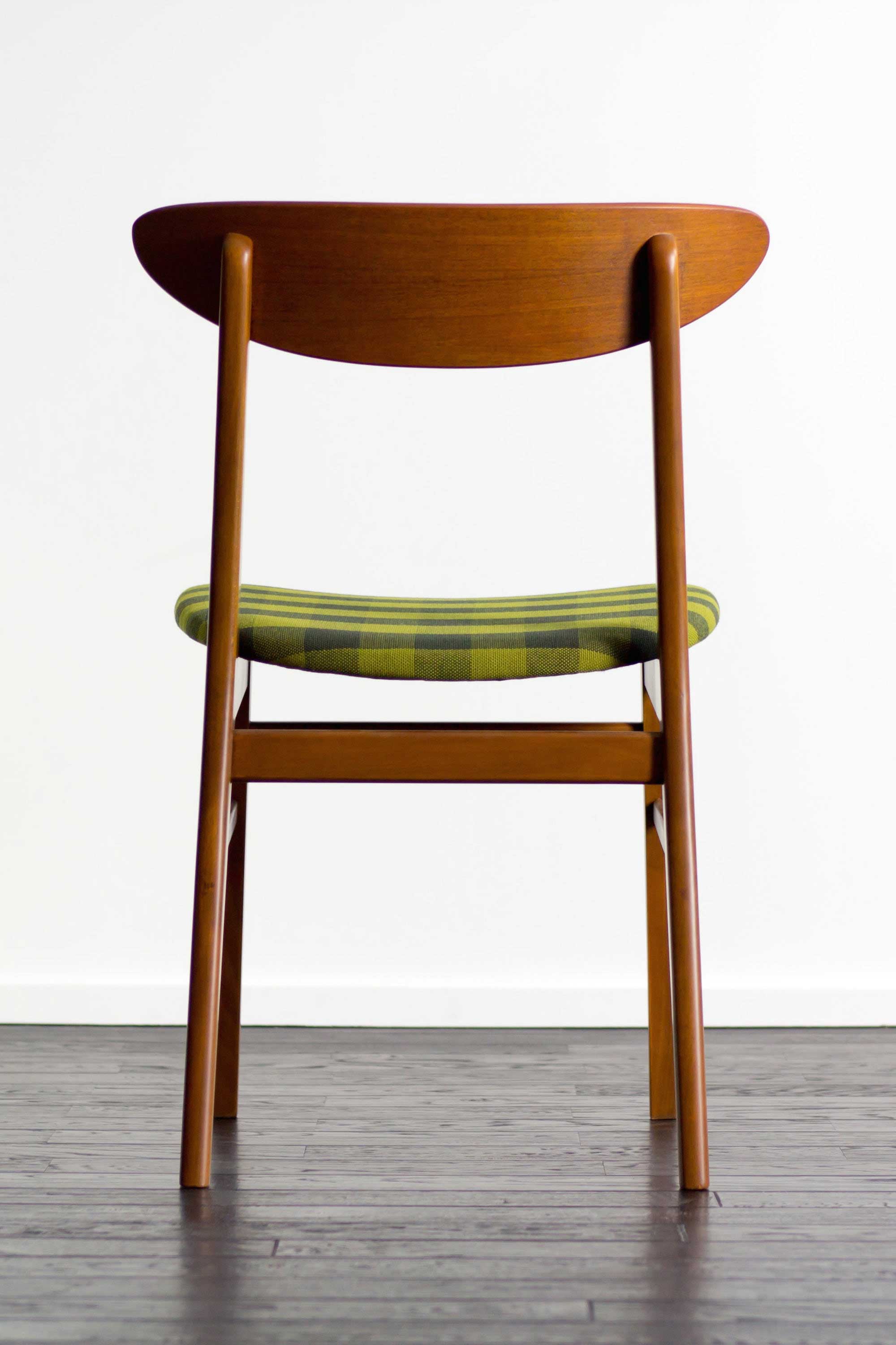 ダイニングチェア チェック柄 北欧ヴィンテージ家具の通販