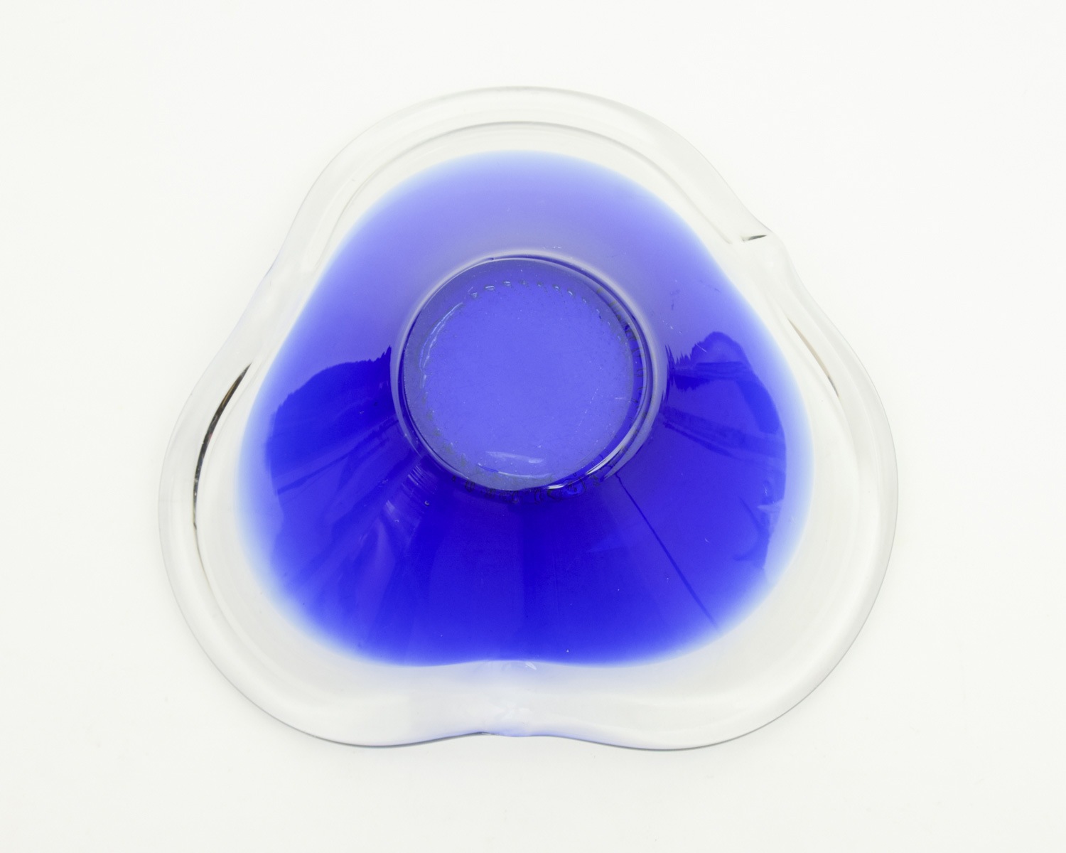 ヴィンテージ ガラス アクセサリートレイ ブルー ビンテージ レトロ 小物入れ ヴィンテージ ガラス アクセサリートレイ ブルー ビンテージ