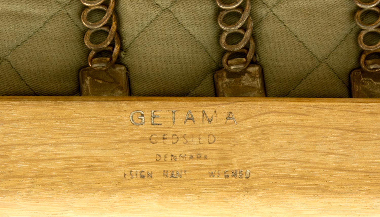 GE290A High back Chair + Ottoman by Hans J Wegner