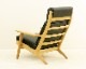 GE290A High back Chair + Ottoman by Hans J Wegner