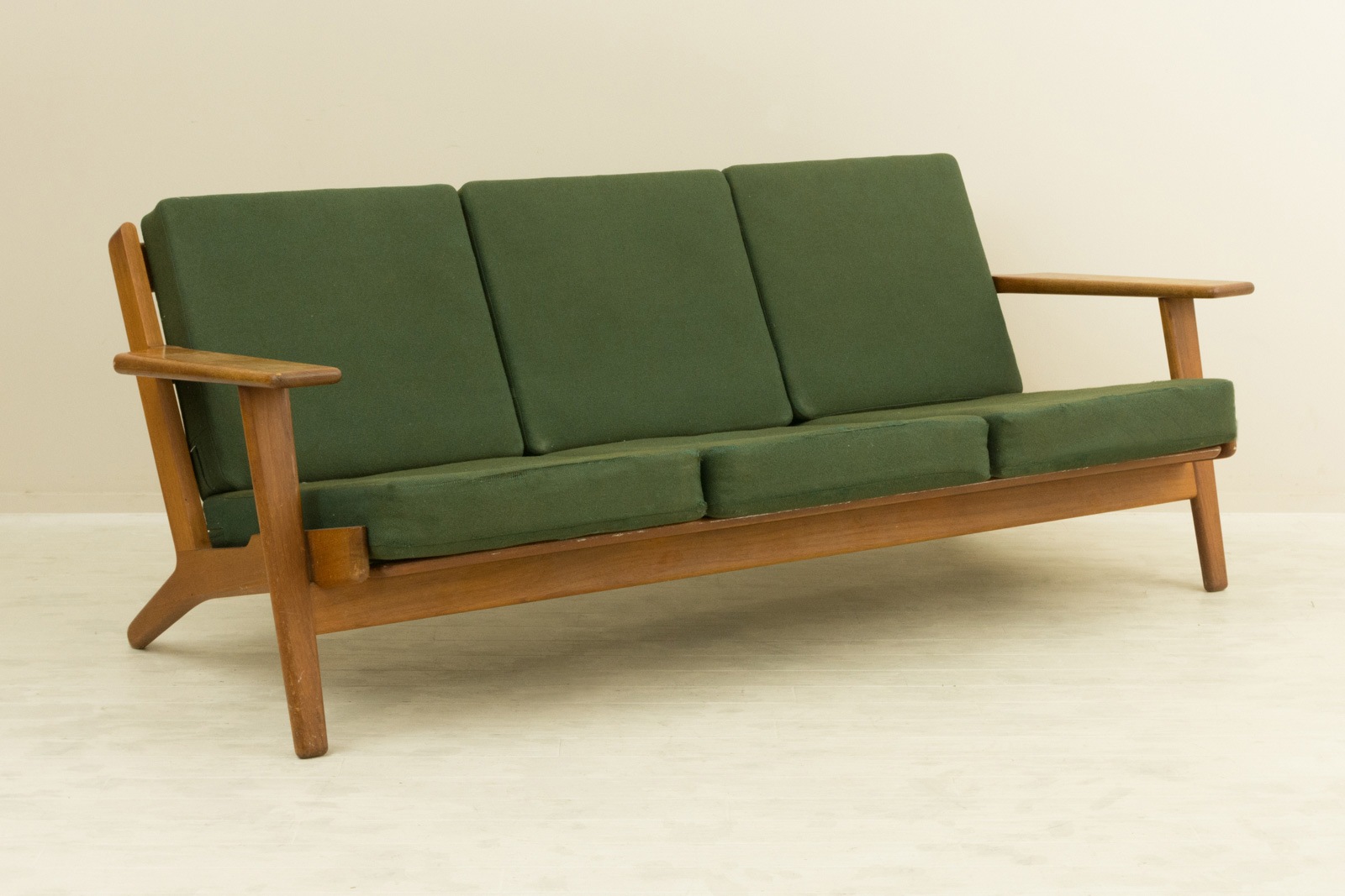 GE290 3 Seater Teak Sofa  by Hans J Wegner