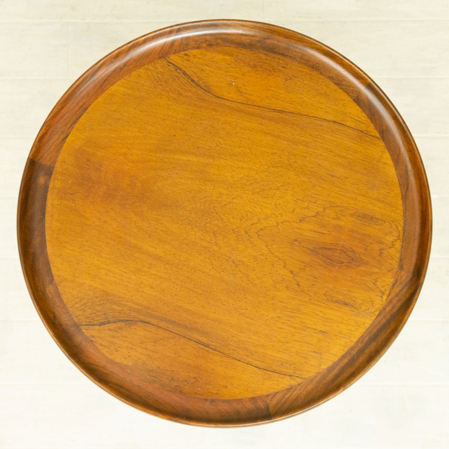 1960ǯ�� Anton Kildeberg�� ���������å� �����ҡ��ơ��֥��Round Rosewood Coffee Table by Anton Kildeberg�ʥǥ�ޡ��������̲�������ơ�����3�ܵӡ�
