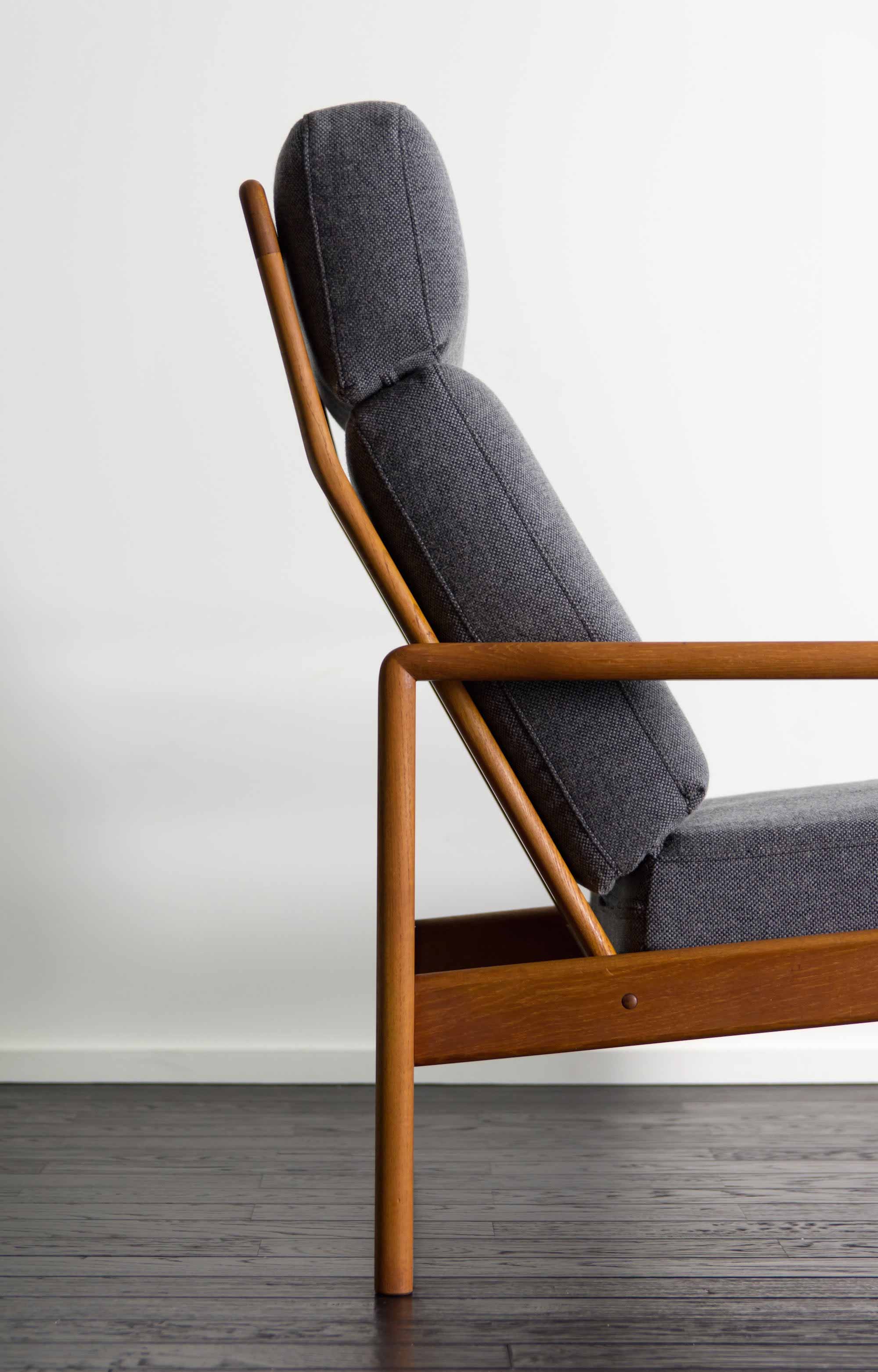 ハイバックソファ オットマン 北欧ヴィンテージ家具の通販