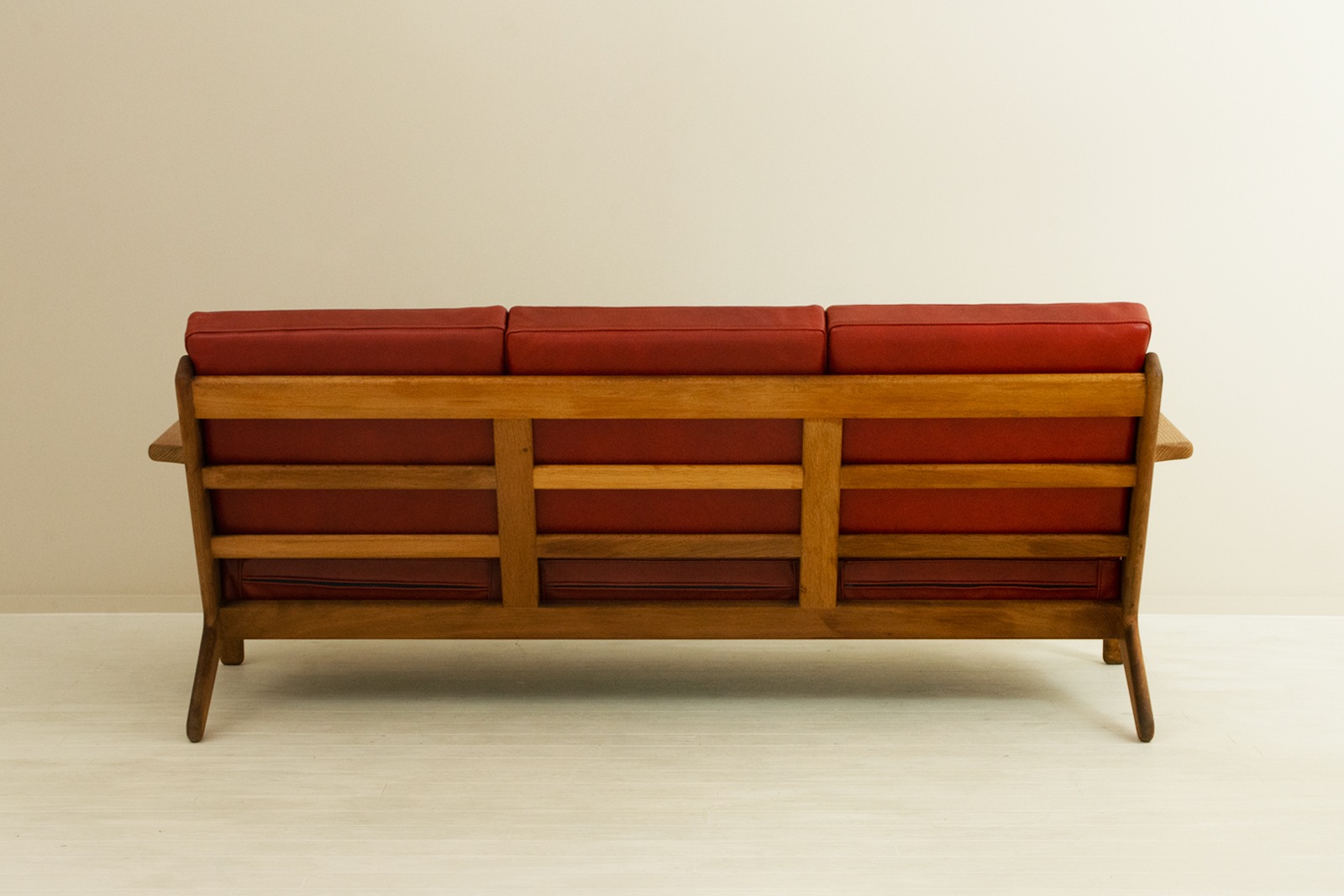 GE290 3人掛けソファ レザーに張替え 北欧家具CLOVERSKY