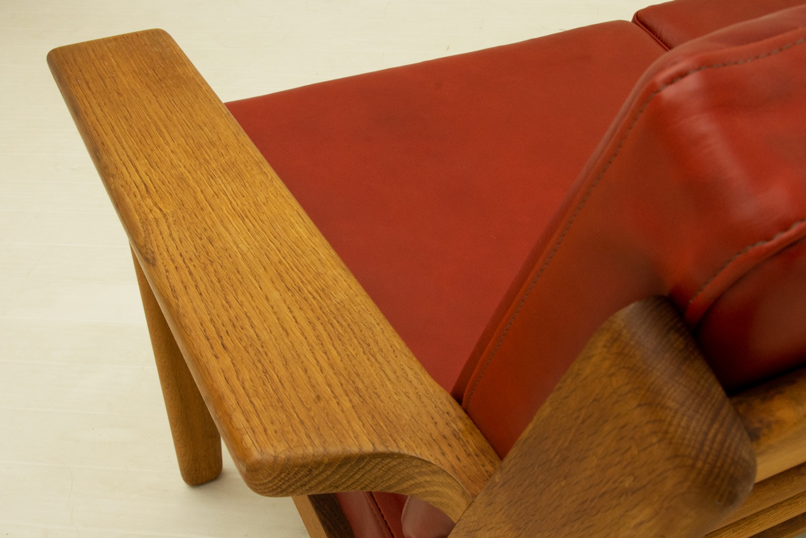 Hans J Wegner (Leather) GE290 3seaters Sofa �̲�������ơ������ե���1950ǯ�塦�����ޡ��������ࡣ���ͳݤ����ե�