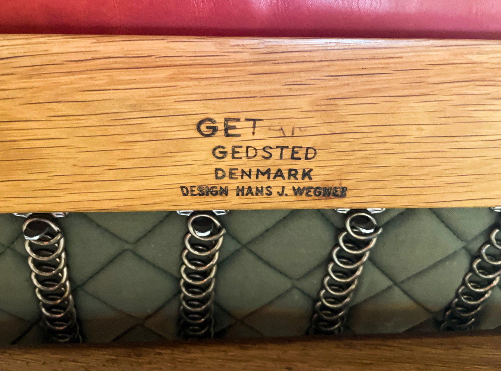 Hans J Wegner (Leather) GE290 3seaters Sofa �̲�������ơ������ե���1950ǯ�塦�����ޡ��������ࡣ���ͳݤ����ե�