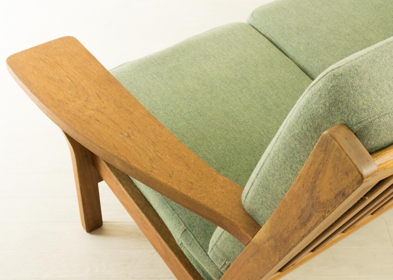 希少　廃盤　クーザンス フィレンツェグリーン　18cm ヴィンテージ GE330 2人掛けソファ ゲタマ ウェグナー チーク 北欧家具 通販