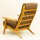 Hans J. Wegnerʥϥ󥹡Jʡ GE290A High back Chair + GE290S Ottoman ̲ơ | 1950ǯ塦ࡦޡ