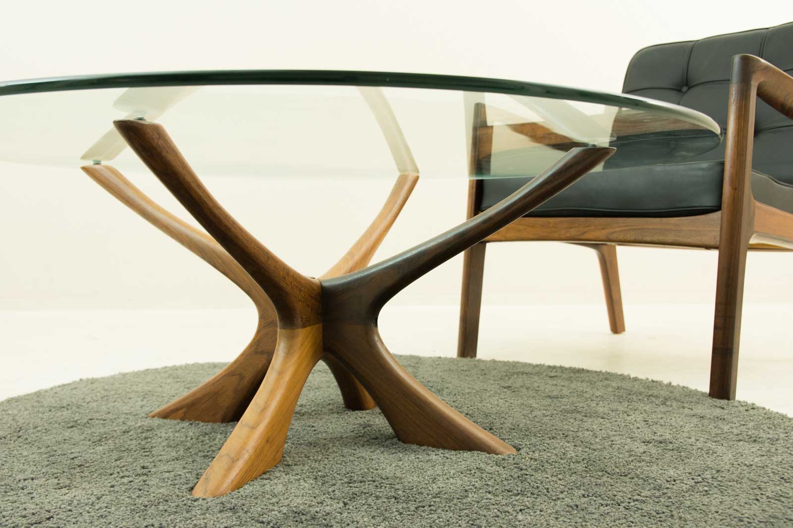 ガラステーブル ヴィッケルソ ローズウッド 北欧家具 通販