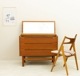 �������� �ӥ塼�����ʥߥ顼�դ����̲�������ơ��� ���������Danish Vintage Teak Bureau with Mirror & Drawers