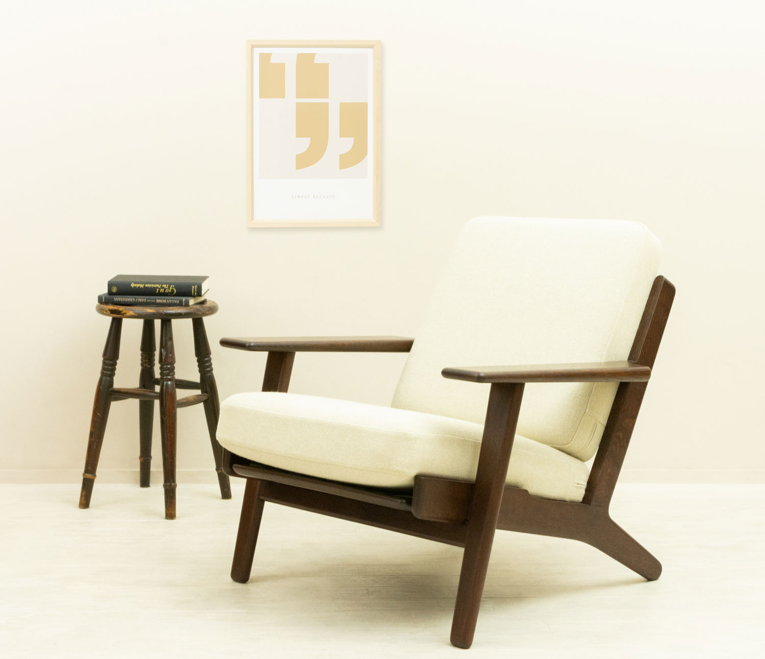 GE290 Hans J.Wegner ダークオーク ソファ 北欧家具 CLOVERSKY