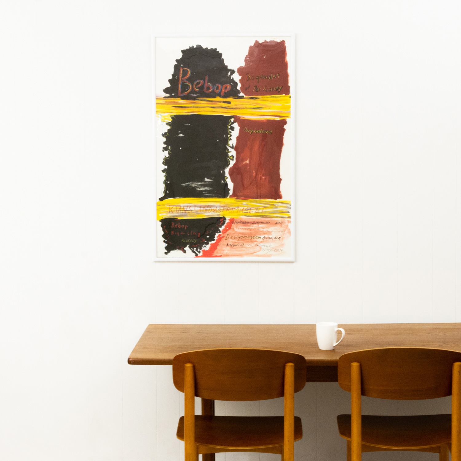 �ڥ롦���륱�ӡ� Ÿ����ݥ����� 2011��Per Kirkeby Exhibition Poster�ʳ����Ѥߡ��̲������ȡ��ۥ磻�ȥե졼���