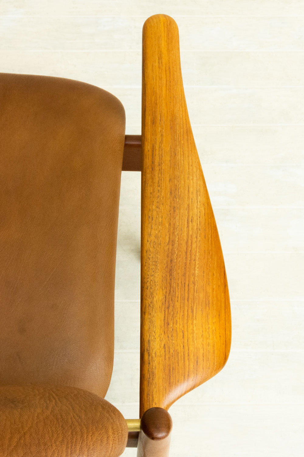 フィン ユール FD136 イージーチェア チーク レザー 北欧ビンテージ フィン ユール FD136 イージーチェア チーク レザー 北欧ビンテージ