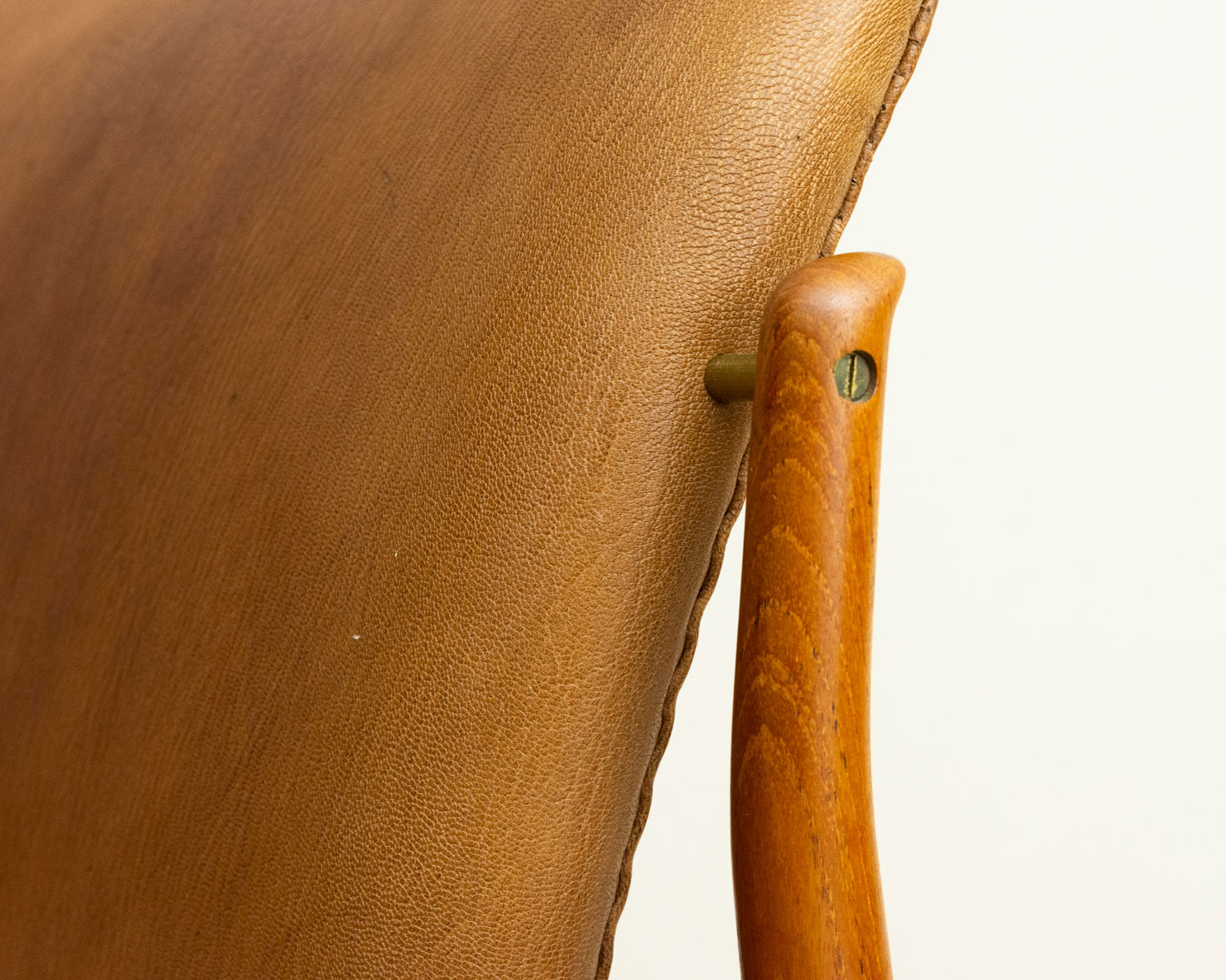 フィン ユール FD136 イージーチェア チーク レザー 北欧ビンテージ