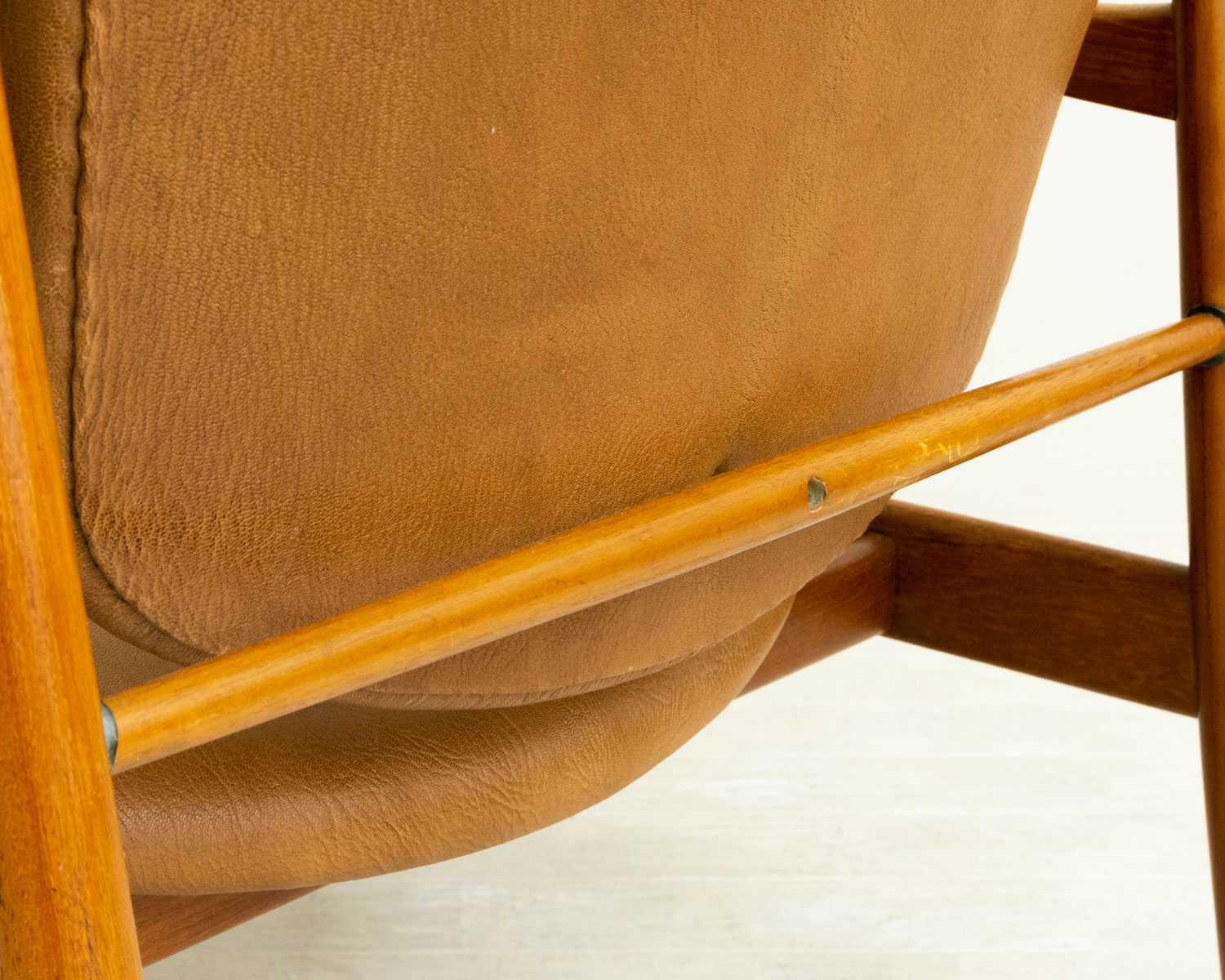 フィン ユール FD136 イージーチェア チーク レザー 北欧ビンテージ