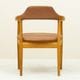 �ǥ�ޡ����� �������� �� ������ơ����쥶�� �������������Oak Arm Chair with Vintage Leather from Denmark���̲�������ơ������ݤߤΤ�������ʥե졼���