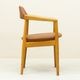 �ǥ�ޡ����� �������� �� ������ơ����쥶�� �������������Oak Arm Chair with Vintage Leather from Denmark���̲�������ơ������ݤߤΤ�������ʥե졼���
