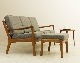 Ole Wanscher�ʥ����졦�����󥷥㡼�� #169 3 Seater Sofa + Ottoman �̲�������ơ������ե� | �������ࡦ���ͳݤ�