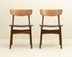 ��2�ӥ��åȡۥ����˥󥰥����� �̲�������ơ��� �������� �ʥǥ�ޡ����ˡ�Scandinavian Vintage Teak Dining Chairs