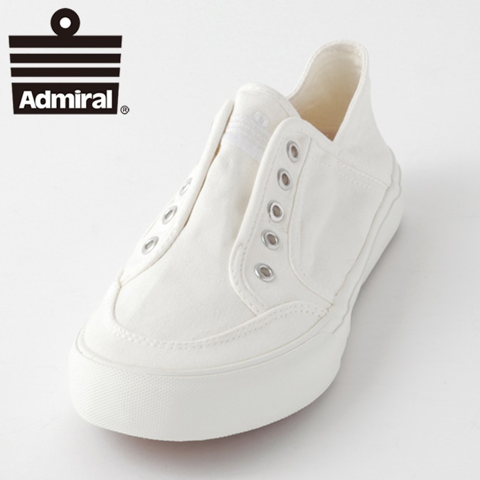 アドミラル Admiral スニーカー ローカット Admiral アドミラル Admiral レディース スニーカー アドミラル イノマーリゾートinomer Resort 紐なし シューズ ベーシックカラー ホワイト 女性