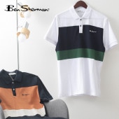 �ݥ������ ���顼�֥��å��ѥͥ� 2�� �ߥåɥʥ��� �ۥ磻�� �쥮��顼�ե��å� Ben Sherman �٥󥷥㡼�ޥ�